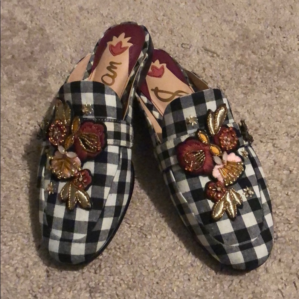Sam Edelman Black/White Fab Pemberly slip ons